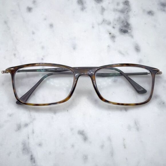 Ray-Ban RB 7031 2301 LightRay Tortoise Brown Eyeglasses Frames Only 53-17-140 main image 8